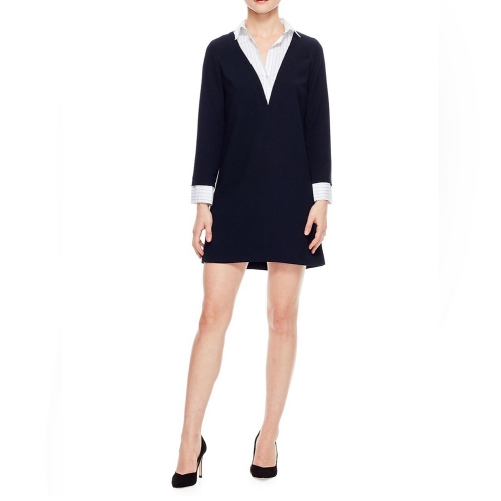 Sandro Paris Omertà Omerta Navy Knit Dress